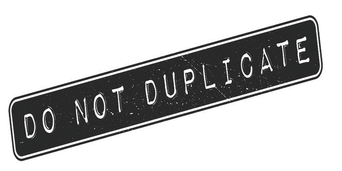 Do Not Duplicate